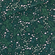 Afbeelding van Flower Garden - M - Katoen Gabardine Twill - Donkerste Denneboom Groen