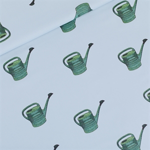 Picture of Watering Cans - M - Katoen Gabardine Twill - Mistblauw