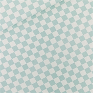 Afbeelding van Checkers - M - Katoen Canvas Gabardine Twill - Gebroken Wit - Granietgroen