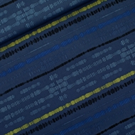 Toon details van Sound Waves - M - Katoen - Oceana Blauw Afbeelding van Sound Waves - M - Katoen - Oceana Blauw