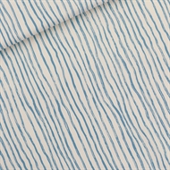 Picture of Wiggly Verticals - Blue - M - French Terry - Papyrus Crème
