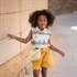 Picture of Wiggly Verticals - Yellow - M - Cotton Canvas Gabardine Twill - Papyrus Crème